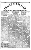 Amigoe di Curacao (19 April 1884), Amigoe di Curacao