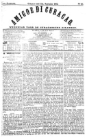 Amigoe di Curacao (13 September 1884), Amigoe di Curacao