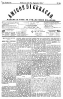 Amigoe di Curacao (27 September 1884), Amigoe di Curacao