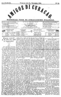 Amigoe di Curacao (8 November 1884), Amigoe di Curacao