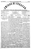 Amigoe di Curacao (15 November 1884), Amigoe di Curacao