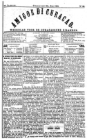 Amigoe di Curacao (25 Juli 1885), Amigoe di Curacao