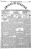 Amigoe di Curacao (29 Augustus 1885), Amigoe di Curacao