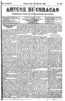 Amigoe di Curacao (11 Februari 1888), Amigoe di Curacao