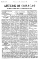 Amigoe di Curacao (19 September 1891), Amigoe di Curacao