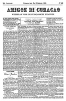 Amigoe di Curacao (27 Februari 1892), Amigoe di Curacao