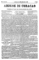 Amigoe di Curacao (22 Oktober 1892), Amigoe di Curacao