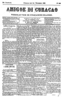 Amigoe di Curacao (5 November 1892), Amigoe di Curacao