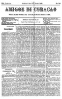 Amigoe di Curacao (1 April 1899), Amigoe di Curacao