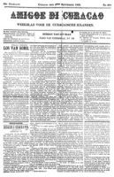 Amigoe di Curacao (2 September 1899), Amigoe di Curacao