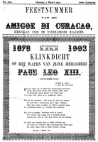 Amigoe di Curacao (3 Maart 1903), Amigoe di Curacao