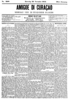 Amigoe di Curacao (23 November 1912), Amigoe di Curacao