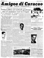 Amigoe di Curacao (23 Maart 1956), Amigoe di Curacao