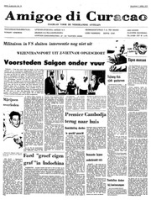 Amigoe di Curacao (7 April 1975), Amigoe di Curacao