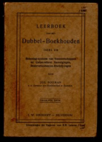 ECURY-021: Leerboek van het Dubbel-Boekhouden. Deel II B, 12e Druk, Hilversum, J.W. Dikhoof, 1940, Bouwman, Joh.