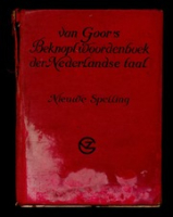 ECURY-039: Beknopt Woordenboek der Nederlandse Taal: Nieuwe Spelling. 1935., Van Goor