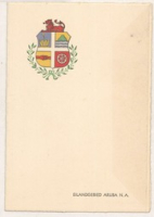 ECURY-302: Uitnodiging van het Bestuurscollege van het Eilandgebied Aruba aan de Heer en Mevrouw Nicasio Segundo Ecury voor het bijwonen van de herdenking van de gevallenen in de Tweede Wereldoorlog op 3 mei bij de Willem III toren te Oranjestad - 1958, Bestuurscollege van het Eilandgebied Aruba