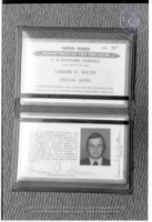 Badge U.S. Customs, Special Agent Leonard S. Walton, Image # 15, BUVO