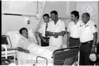 Diputado R.Zaandam a bishita Sr.Hubert Thiel na Hospital- 21 di februari 1984, Image # 5, BUVO