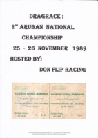 Historia di Don Flip Racing, image # 707, Drag Race: 2nd Aruban National Championship, 25 y 26 november 1989, hosted by Don Flip Racing, Don Flip Racing Team Aruba