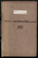 kol-0158: Brievenboek van ontvangen brieven van de Gouverneur, 1860