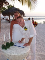 It was a picture perfect sunset wedding for Brianne and Zach at the Renaissance Beach Resort, image # 3, The News Aruba