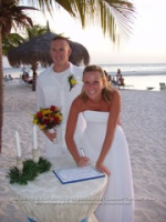 It was a picture perfect sunset wedding for Brianne and Zach at the Renaissance Beach Resort, image # 4, The News Aruba
