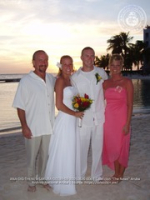 It was a picture perfect sunset wedding for Brianne and Zach at the Renaissance Beach Resort, image # 6, The News Aruba