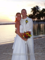 It was a picture perfect sunset wedding for Brianne and Zach at the Renaissance Beach Resort, image # 8, The News Aruba