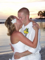 It was a picture perfect sunset wedding for Brianne and Zach at the Renaissance Beach Resort, image # 9, The News Aruba