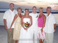 It was a picture perfect sunset wedding for Brianne and Zach at the Renaissance Beach Resort, image # 10, The News Aruba