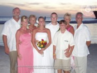 It was a picture perfect sunset wedding for Brianne and Zach at the Renaissance Beach Resort, image # 11, The News Aruba