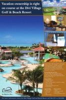 Vacation ownership is right on course at the Divi Village Golf and Beach Resort, advertisement, The News Aruba