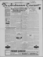 De Arubaanse Courant (25 Augustus 1951), Aruba Drukkerij