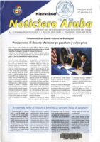 Noticiero Aruba (2008, nr. 03), Gabinete di Minister Plenipotenciario di Aruba