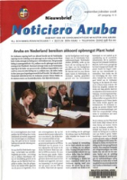 Noticiero Aruba (2008, nr. 06), Gabinete di Minister Plenipotenciario di Aruba