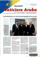 Noticiero Aruba (2008, nr. 07), Gabinete di Minister Plenipotenciario di Aruba