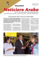 Noticiero Aruba (2009, nr. 06), Gabinete di Minister Plenipotenciario di Aruba