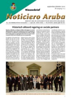 Noticiero Aruba (2010, nr. 04), Gabinete di Minister Plenipotenciario di Aruba