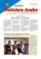 Noticiero Aruba (2011, nr. 01), Gabinete di Minister Plenipotenciario di Aruba