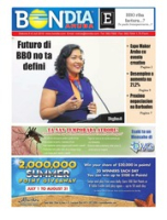 Bon Dia Aruba (8 Juli 2019), Caribbean Speed Printers N.V.