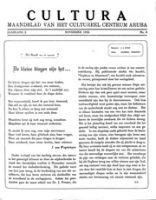 Cultura (November 1955) : Maandblad van het Cultureel Centrum Aruba, Cultureel Centrum Aruba