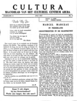 Cultura (Juli 1957) : Maandblad van het Cultureel Centrum Aruba, Cultureel Centrum Aruba