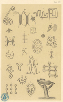 Tab. XIV. Indianische Zeichnungen von Aruba (1887), Martin, Karl