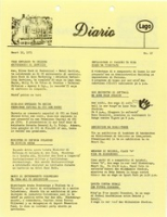 Diario LAGO (Friday, March 12, 1971), Lago Oil and Transport Co. Ltd.