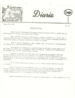 Diario LAGO (Tuesday, March 16, 1971), Lago Oil and Transport Co. Ltd.