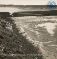 Artificial Lake of Pitch on the beach at extreme end of the concession (#5191, Lago , Aruba, April-May 1944), Morris, Nelson