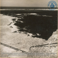 Artificial Lake of Pitch on the beach at extreme end of the concession (#5199, Lago , Aruba, April-May 1944), Morris, Nelson