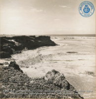 Artificial Lake of Pitch on the beach at extreme end of the concession (#5200, Lago , Aruba, April-May 1944), Morris, Nelson