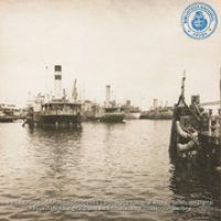Dock slip of Lago Transport Company (#8984, Lago , Aruba, April-May 1944), Morris, Nelson